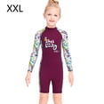 thumbnail image 2 of Buceo vela niños traje de traje de baño traje de baño niños traje de baño espalda con cremallera cremallera ropa de baño para nadar buceo snorkeling púrpura xxl Inevent OD003662-05, 2 of 7