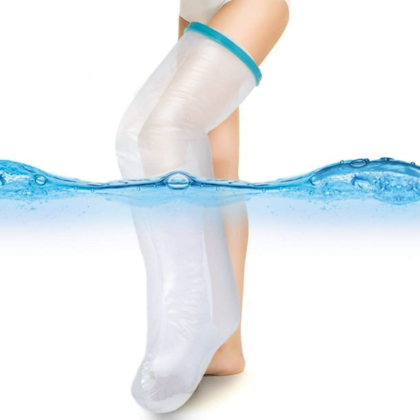 Protector de yeso Protección impermeable para piernas largas adultas, Protección de yeso impermeable, Protección de ducha impermeable para mantener el yeso y el vendaje secos utilizados para la ducha7