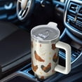 thumbnail image 6 of 1pc chicken 40oz Tumbler with Straw & Handle - Insulated Stainless Steel Cup | Holiday Gift for Man Women (Christmas, Valentine's, Birthday), 6 of 7