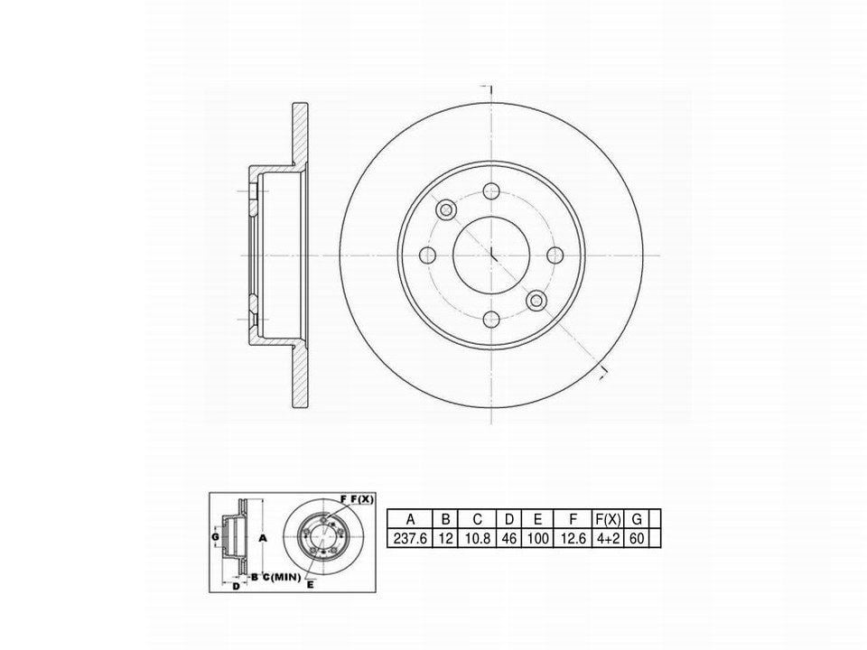 Winstop Brake Rotor, Front WS229315, Renault Fuego 1985-1984