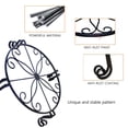thumbnail image 3 of Black Plant Stand for Flower Pot Heavy Duty Potted Holder Indoor Outdoor Metal Rustproof Iron Garden Container Round Supports Rack for Planter Bronze, 3 of 6