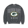 thumbnail image 5 of Women's Gameday Couture Charcoal Green Bay Packers Oversized Rising Stars Premium Fleece Drop Shoulder Sweatshirt, 5 of 5