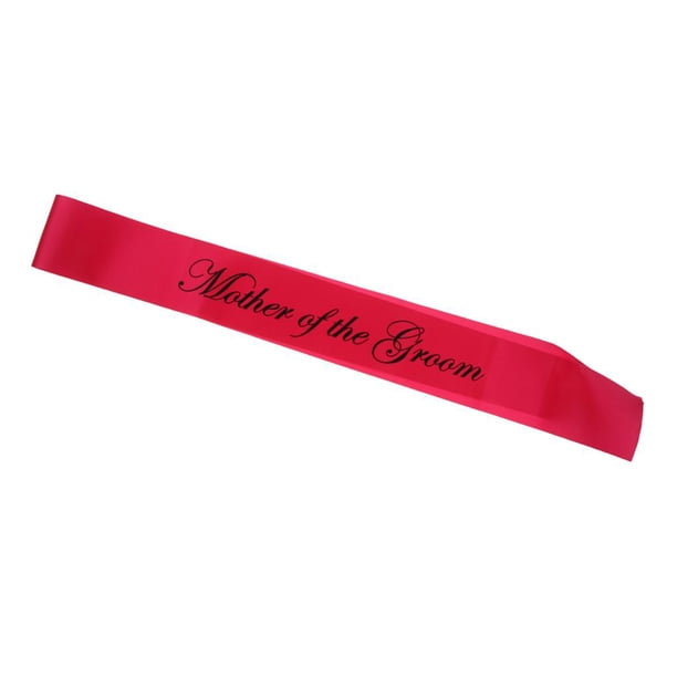 Madre Del Novio Fajas De Tela Duchas Nupciales Accesorios Rose Red Black