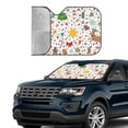thumbnail image 4 of Bingfone Winter Christmas And New Year Deer Car Windshield Sun Shade Protector Keep Your Vehicle Cool Sun Shield Visor Cover Foldable For Car Truck Suv-Small, 4 of 9