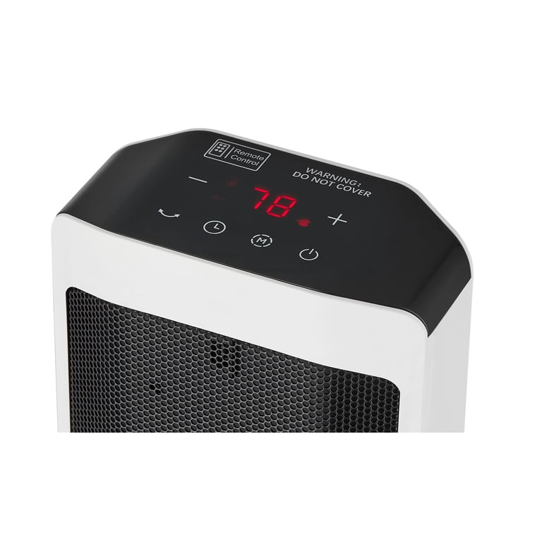 Better Homes u0026 Gardens 23 Electric Tower Ceramic Heater, LED Display u0026  Remote Storage, White - Walmart.com