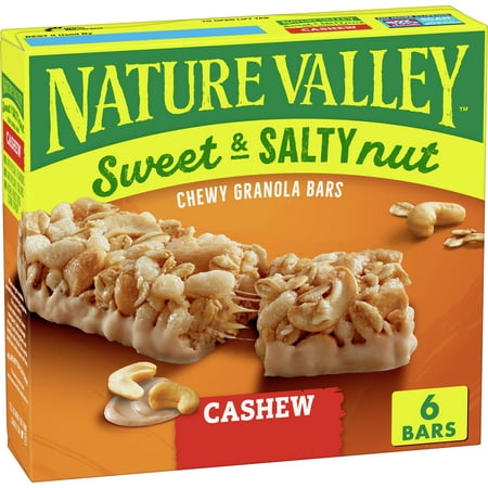 UPC 016000168930 product image for Nature Valley Granola Bars  Sweet and Salty Nut  Cashew  1.2 oz  6 ct | upcitemdb.com