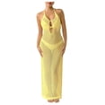 thumbnail image 1 of Blusas para las Mujeres Casual Verano Cuello Redondo sin Mangas Color Sólido Poliéster Moda Tapas para las Mujeres, 1 of 7