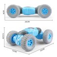 thumbnail image 4 of SAYFUT 2 Pack Remote Control Stunt Toy Car, 4WD 2.4G Gesture Sensing Remote Control Stunt Car with Four-Wheel Drive, Light Music Off-Road & Sports Status Suitable for Any Terrain-Blue, 4 of 5