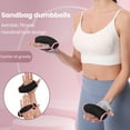thumbnail image 5 of Sportteer Hand Weights Dumbbell Set with Strap, Reusable, Pink, 1 lb (2 Count), 5 of 9
