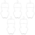 thumbnail image 3 of ORDDIART 5Pcs Children Hanger White Plastic For Bathing Suit Holder Home Use Small Clothing Items, 3 of 8