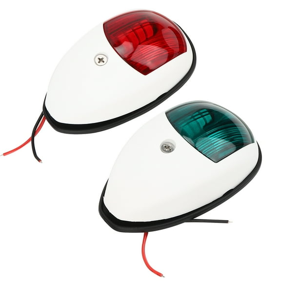 Yacht Navigation Light,, Durable Black 1Pair Sealed Yacht  Light,  Floating Boats Fishing Boats For Speed Boats Excursion Boats