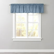 BrylaneHome Poly Cotton Canvas Rod-Pocket Valance