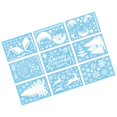 thumbnail image 3 of 9 hojas de pegatinas navideñas para ventana, de Navidad, ventana de cristal, calcomanía para , Mural de puerta para nevera, hogar, Gloria Se aferra a la ventana, 3 of 9