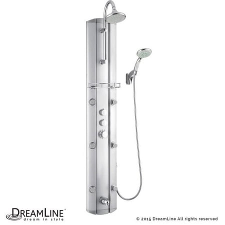 Dreamline SHCM-23580 Rainfall Hydrotherapy Shower Column with Six Body Sprays an