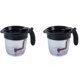 thumbnail image 1 of 2X Separador de grasa para utensilios de cocina con liberación inferior Separador de grasa con colador Filtro de aceite para residuos de sopa Separador, 1 of 8