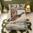 thumbnail image 5 of Manfei Wild Mallard Duck Bed Sheets,Farmhouse Bird Full Size Sheets,4 Pieces,1 Flat Sheet,1 Fitted Sheet and 2 Pillowcases, 5 of 6