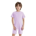 thumbnail image 2 of Oyolan 3 Pack Special Needs Adaptive Clothing For Children Boys Short Sleeve Anti-strip Romper Zip Back Bodysuit Lavender 6, 2 of 5