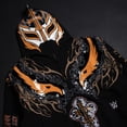 thumbnail image 7 of Men's Civil Regime  Black Rey Mysterio Oro Full-Zip Hoodie, 7 of 7
