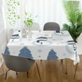 thumbnail image 3 of Yayeee Tablecloths 60" x 90" Rectangle Wrinkle Resistant Party Table Cover, Cartoon Snowmen, 3 of 8