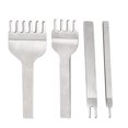 thumbnail image 3 of Hole Chisel,4 Pcs Hole Chisel Stitching Chisel Prong Chisel Sturdy Construction, 3 of 9