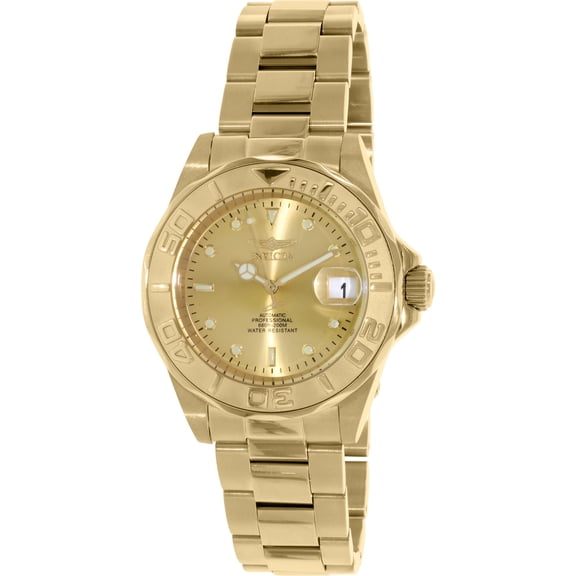 Invicta Men's 13929 Pro-Diver 18k Gold Ion-Plated Automatic Dive Watch