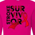 thumbnail image 4 of Inktastic Stroke Survivor Red Ribbon Awareness Long Sleeve T-Shirt, 4 of 5