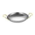 thumbnail image 4 of Luzkey Stainless Steel Cookware Pan Korean Ramen Pot Fast Heating Dry Pot Multipurpose Cooking Pan with Double Handle for Restaurant 22cm, 4 of 8