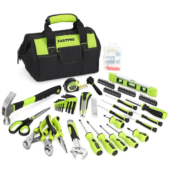 Juego de herramientas FASTPRO de 220 piezas con bolsa de almacenamiento de 30 cm de ancho