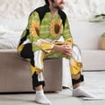 thumbnail image 6 of KLL Sunflower Gnomes Sleepwear Mens Flannel Pajamas,Long Cotton Pj Set, 6 of 7
