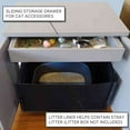 thumbnail image 5 of The Refined Feline Refined Litter Box Deluxe, xLarge, Espresso, Modern Style, 5 of 7