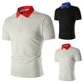 thumbnail image 4 of Gibobby Playera Polo Polo corte clásico de Ajuste Regular, para Hombre(Gris,G), 4 of 5