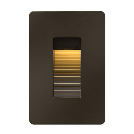 

120V 4W Led Vertical Step Light 3 inches Wide By 4.5 inches High Bronze 3000 Bailey Street Home 81-Bel-4312091