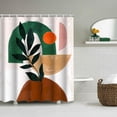 thumbnail image 1 of W 71 x H 71 Arte abstracto Secado rápido Cortinas de baño modernas impermeables para baño A Macarena Cortinas de baño, 1 of 8