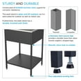 thumbnail image 6 of Transolid Trs_Ews-2422S Contemporary Laundry Washstand 24" Free Standing Single Basin, 6 of 7