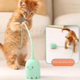 thumbnail image 4 of Cat Wand Toy, Automatic Silicone Tail Teaser Toy 2 In 1 Electronic Interactive Cat Toy With Led Light For Indoor Cats Rechargeable Exercise Toy, 4 of 5