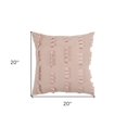 thumbnail image 3 of 20" Blush Cotton Pillow, 3 of 3