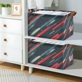 thumbnail image 2 of Yayeee Foldable Storage Basket for Shelves with Handles Waterproof Cloth Bins, Stars Abstract Lines, 2 of 7