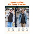 thumbnail image 5 of ororo Kids’ 4-Zone Heated Vest with Battery, Boys Heating Vest Girls Puffer Vest for Winter (Black, S), 5 of 9