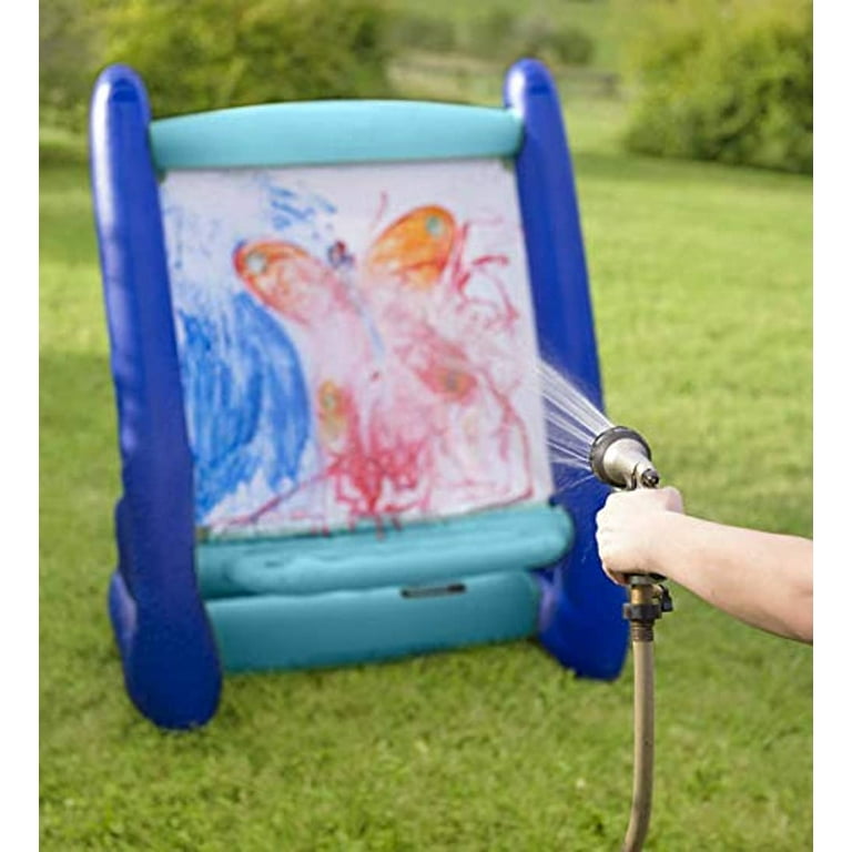 HearthSong Kids' Outdoor Art Stand Heavy Vinyl Inflatable Easel