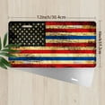 thumbnail image 2 of License Plate, Distressed American Flag Decorative Front,Personalized Stainless Steel License Plate Cover For Men Women,12.2" X 6.2", 2 of 6