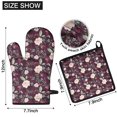 thumbnail image 6 of Pioneer Flower Floral Print Pattern Kitchen Oven Mitt and Pot Holder Sets 4 Pcs for Baking, Cooking and Grilling, Heat Resistant Up To 392 °F, 6 of 7