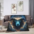 thumbnail image 6 of DouZhe Ultra-Soft Micro Fleece Lightweight Flannel Bed Blanket, Aries Zodiac Signs Print Cozy Warm Throw Blankets, 50"x40", 6 of 7
