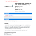 thumbnail image 2 of Rear Left Brake Hose - Compatible with 1999 - 2004 Ford F-250 Super Duty 2000 2001 2002 2003, 2 of 2