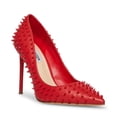 thumbnail image 2 of Steve Madden Vala Spike Red Stud Printed High Stiletto Pointed Toe Dress Pumps, 2 of 5