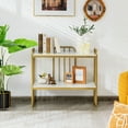 thumbnail image 3 of Costway Console 2 Niveaux Table de Buffet Moderne Servant Étagère de Rangement pour Entrée, 3 of 9