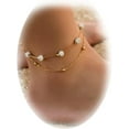 thumbnail image 3 of 2 pulseras de tobillo con forma de corazón para mujer, pulsera de tenis con diamantes de imitación de cristal para niñas, tobillera de eslabones cubanos, tobilleras con colgante de corazón de tenis de, 3 of 4