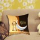 thumbnail image 4 of Funda de almohada cuadrada decorativa suave, funda de cojín, funda de almohada con cierre oculto Luna plateada, 4 of 8