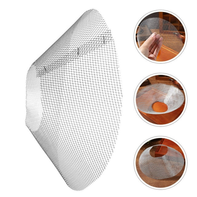 HONMEET 6Pcs High Efficiency Metal Mesh Filter for Cooker Hood with Silver Heat Resistant Material