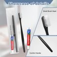 thumbnail image 3 of 25 pack Disposable Toothbrush with Toothpaste Set,Black Toothbrush with 10g Toothpaste Individually Wrapped Travel Toothbrush Kit in Bulk Toiletries for Adults,Hotel,Homeless,Nursing Home,Charity, 3 of 7