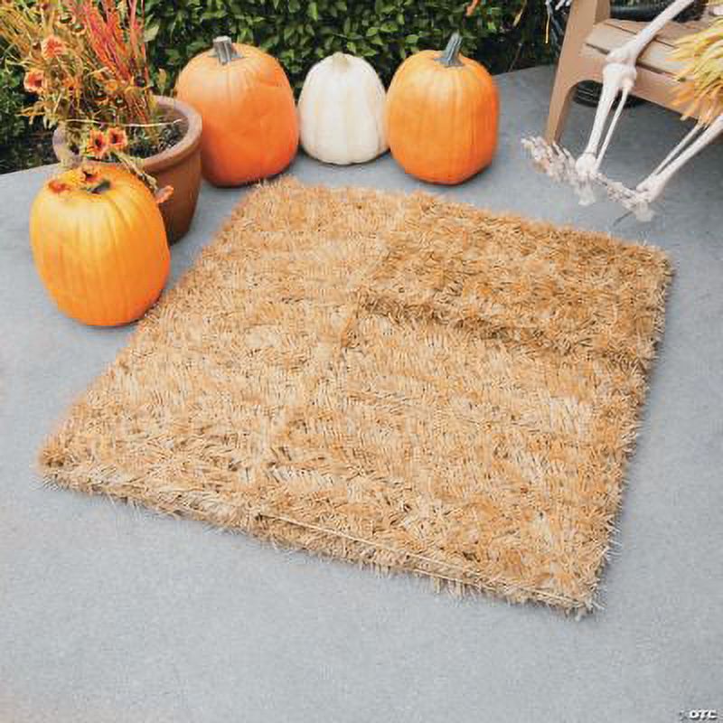 Floracraft Small 5" Hay Bale – Natural, For Fall Front Porch Decor Or DIY Crafts (1 Piece)